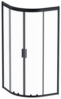 Душевой уголок Am.Pm Gem 90x90см чёрный матовый W90G-401-090BT